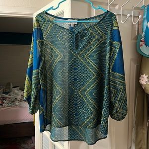 Lightweight and sheer Achro blouse